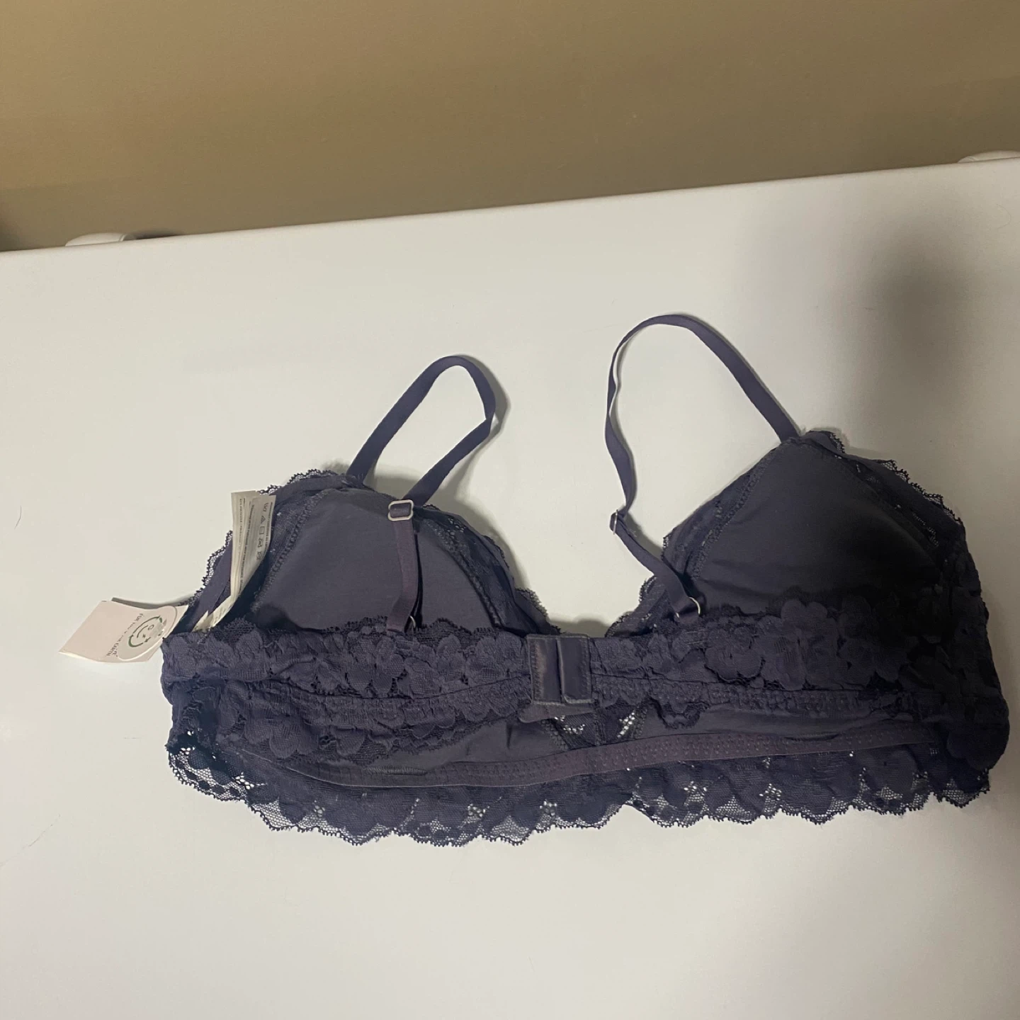Gilly Hicks Recycled Lounge Lace Plunge Triangle Bralette - photo 3