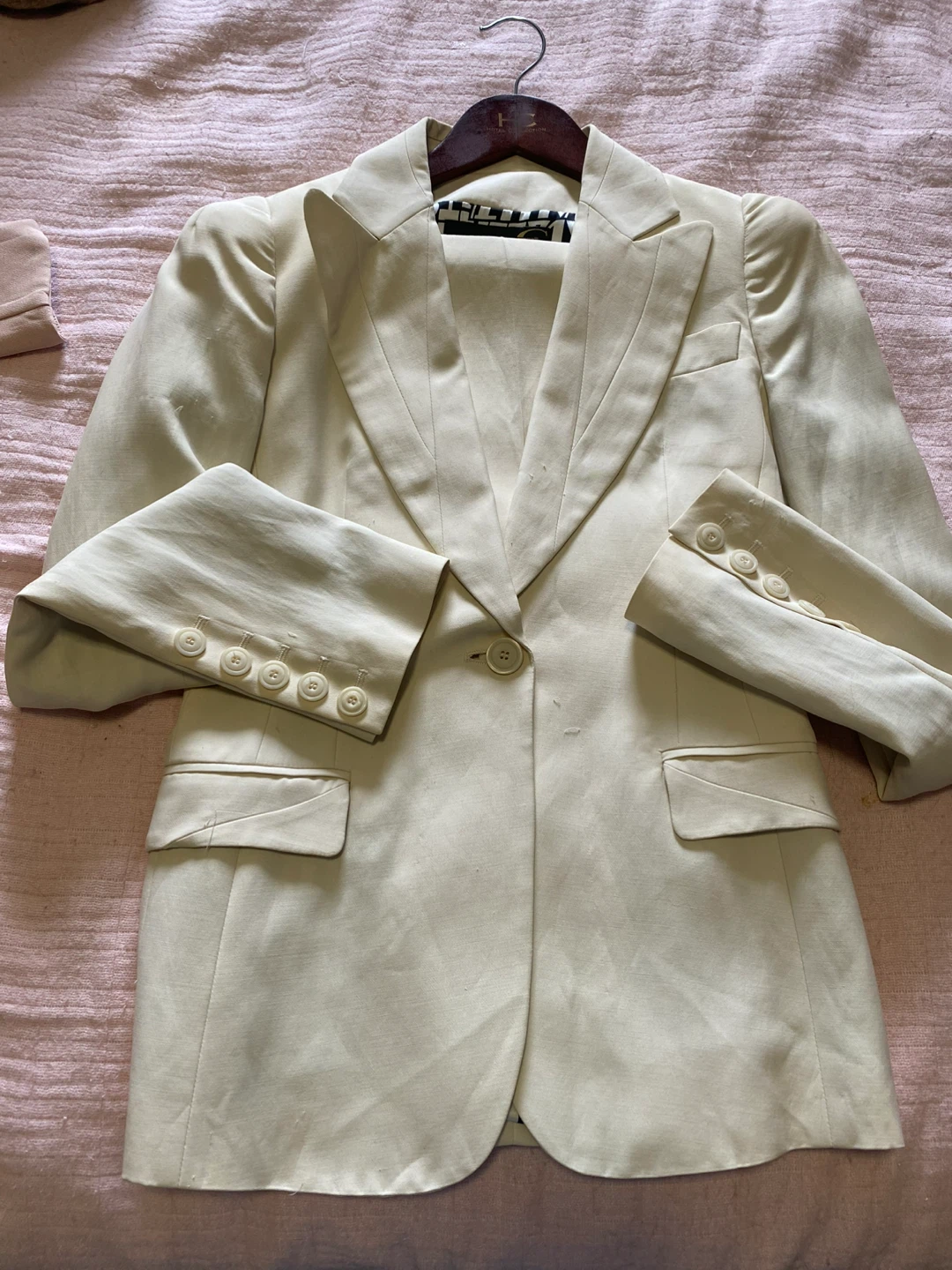 Just Cavalli Suit Set - Cream with detailed lining