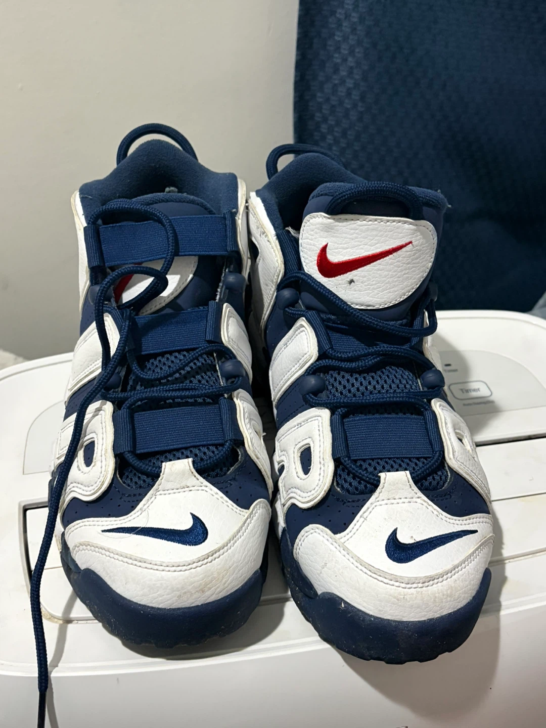 Nike Air More Uptempo "AIR" Logo Sneakers - photo 2