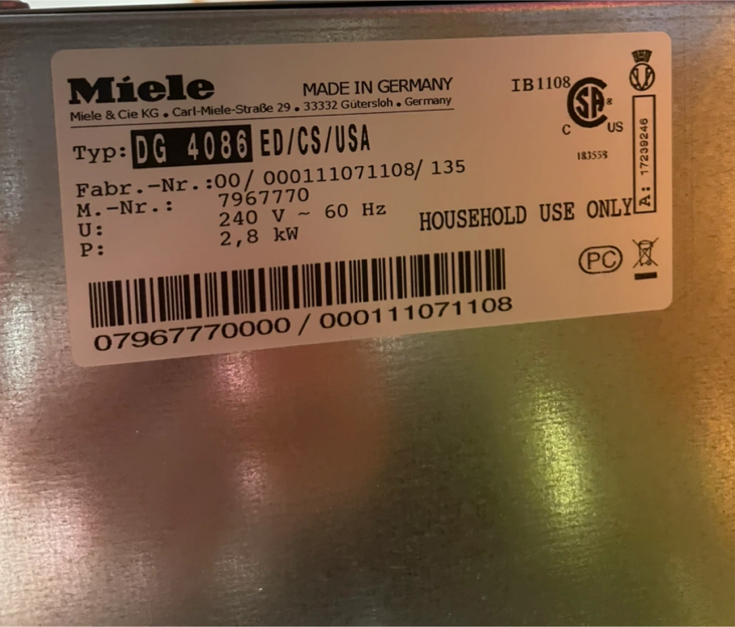 Miele DG 4086 Steam Oven - photo 3