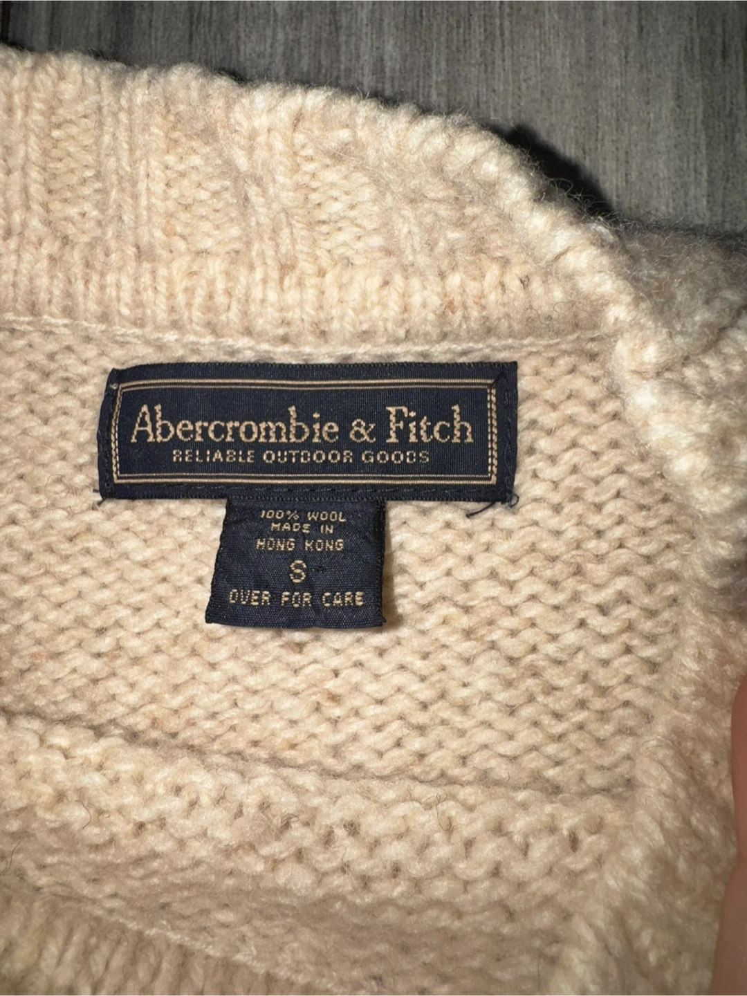 🏆 VINTAGE 2000s Abercrombie & Fitch Wool Sweater Size S
