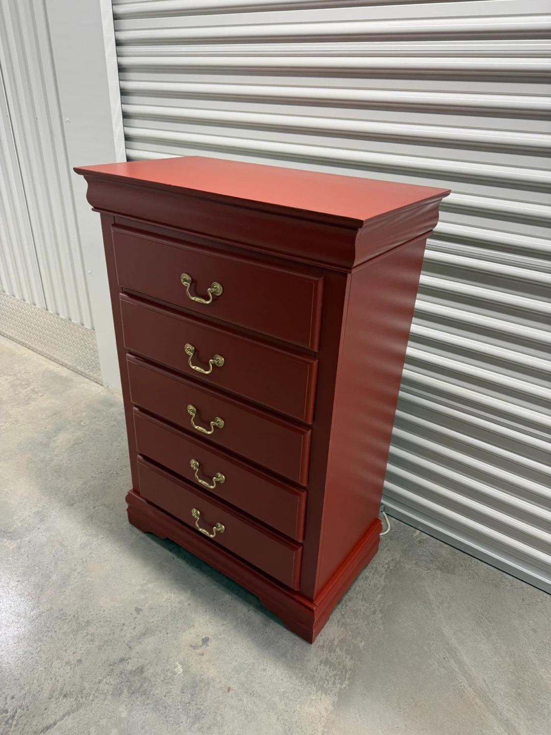 🚨Free Delivery NJ /NY Red Pepper Solid Wood Dresser - 5 Drawers - photo 2