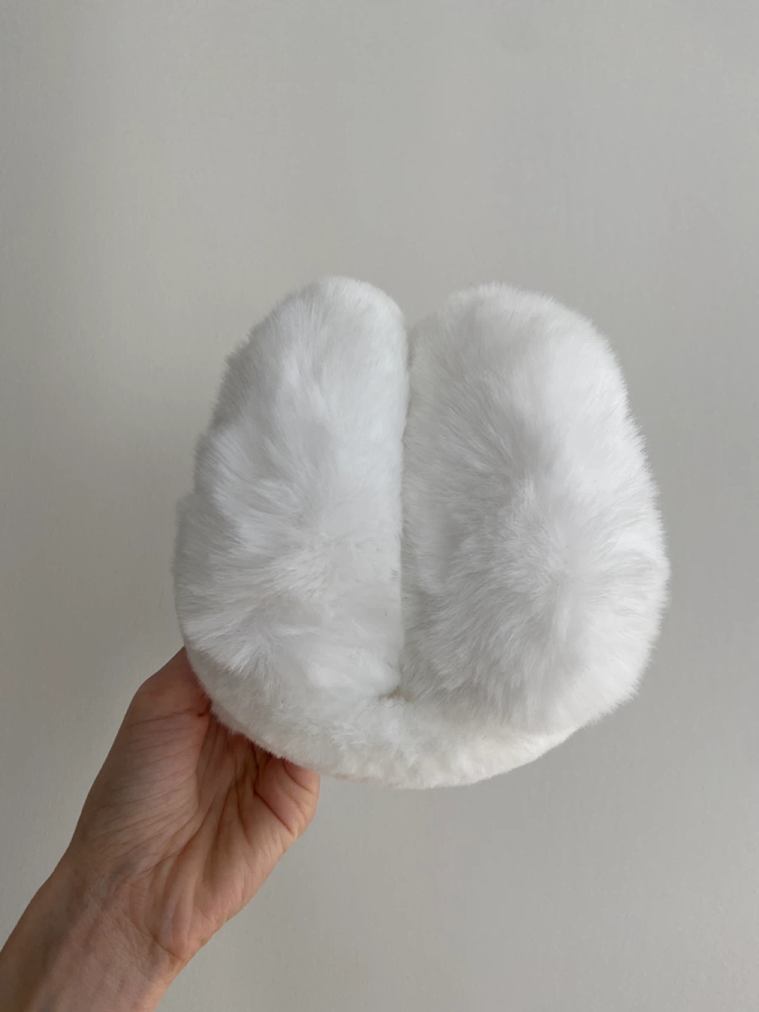 White Faux Fur Earmuffs
