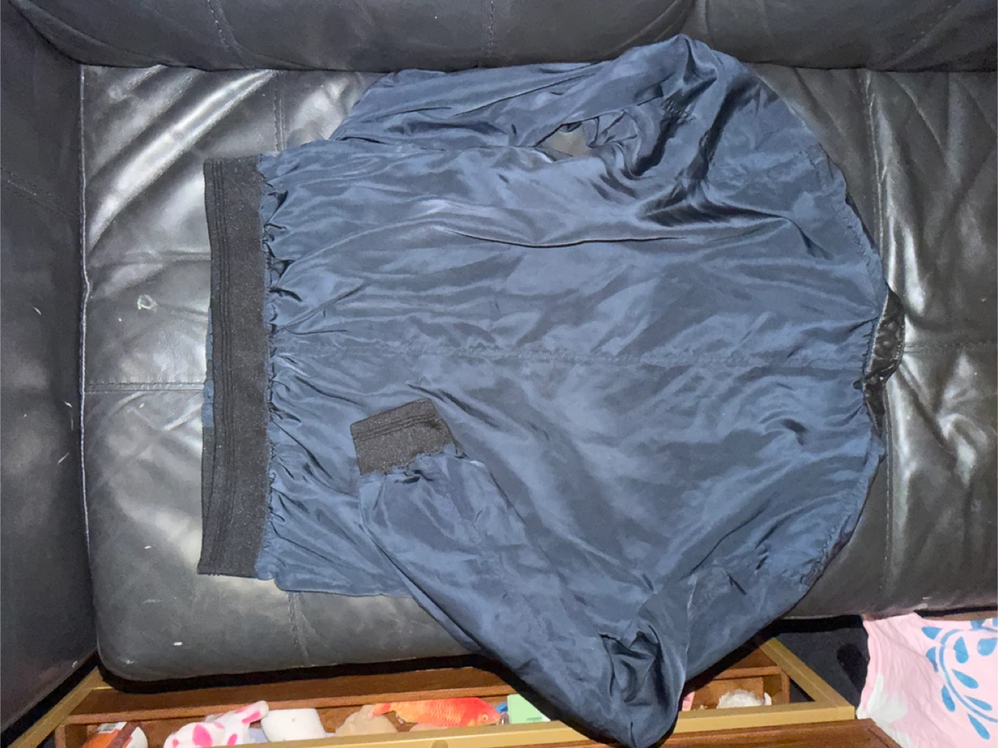 ZARA men’s Navy Blue Bomber Jacket - photo 2