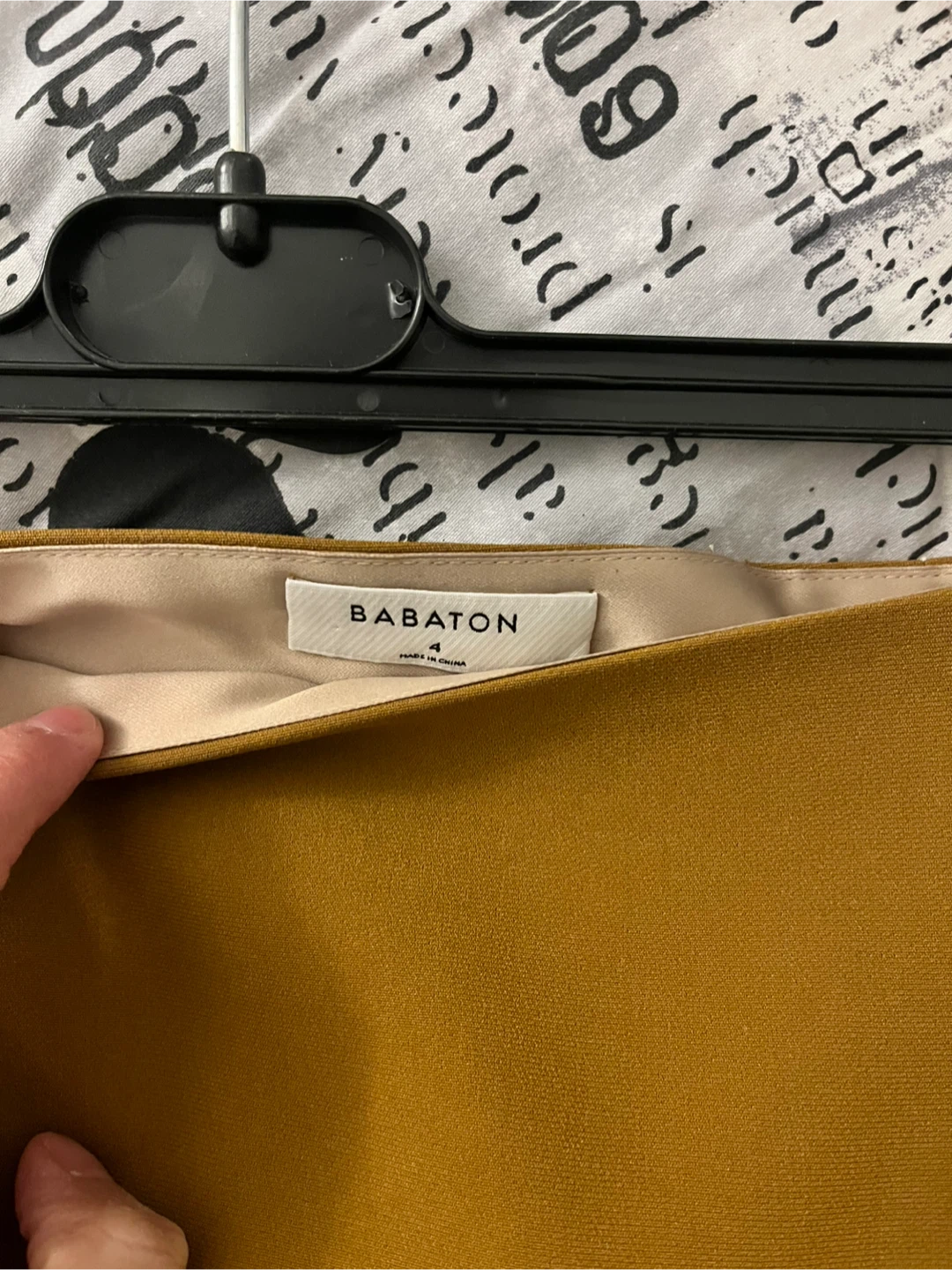 Babaton A-Line Skirt - Mustard Yellow 🏆 - photo 3