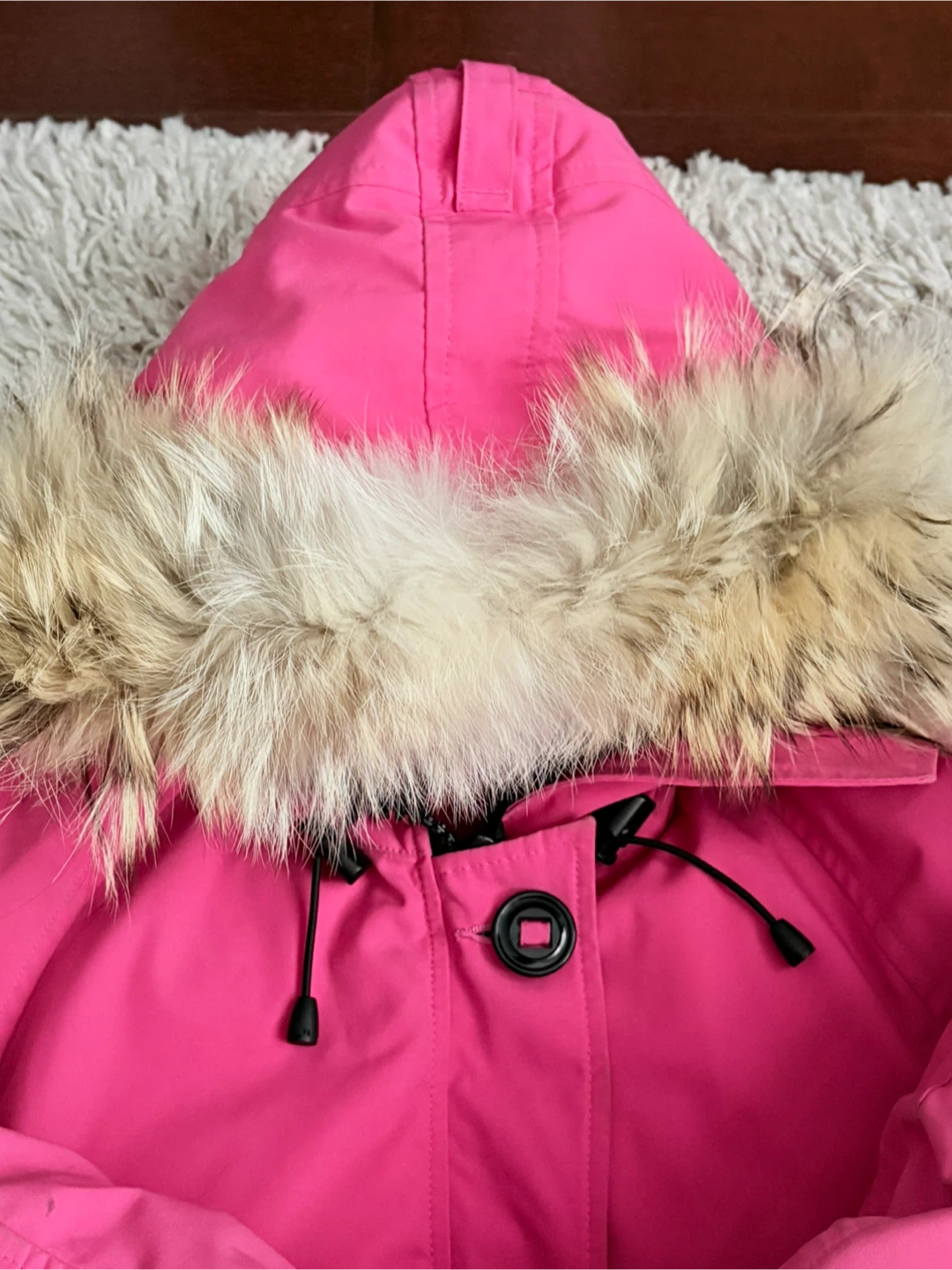 Canada Goose Pink Puffer Jacket with Fur Hood - photo 4