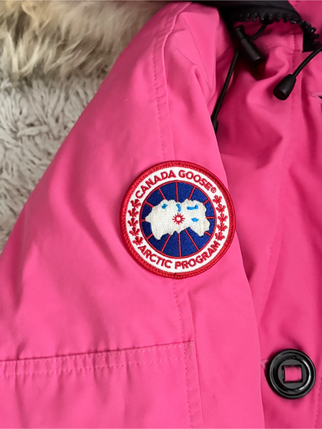 Canada Goose Pink Puffer Jacket with Fur Hood - photo 5