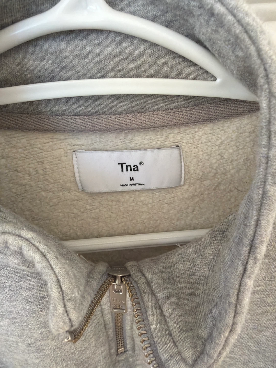 Grey TNA cropped zip - photo 2