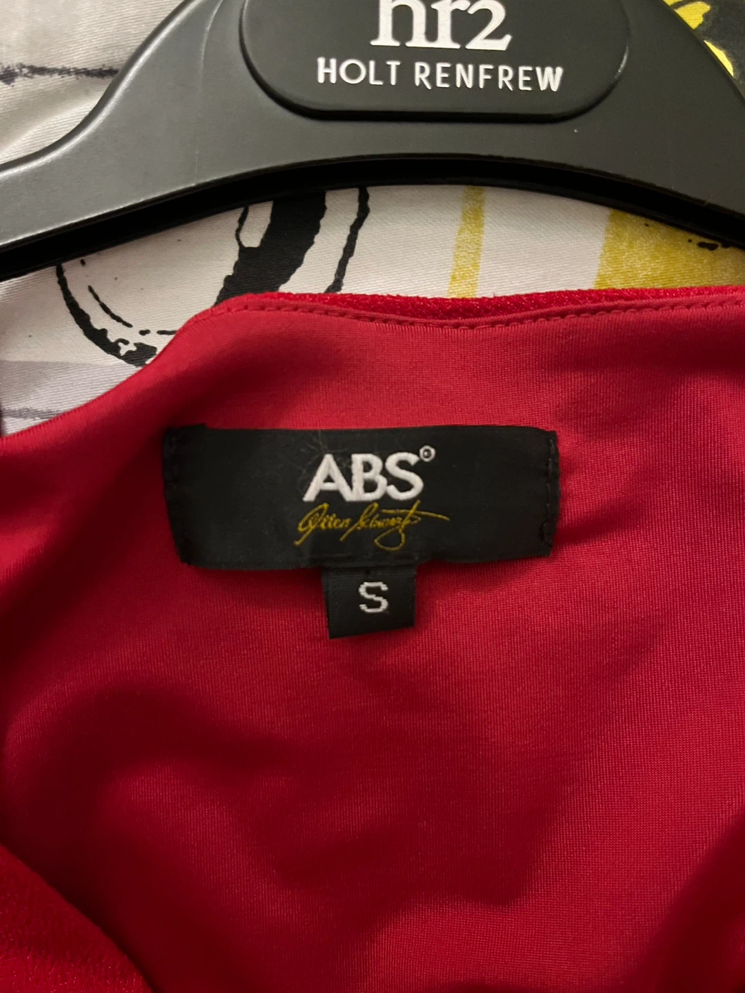 Red ABS by Allen Schwartz V-Neck Dress 🏆 - photo 3