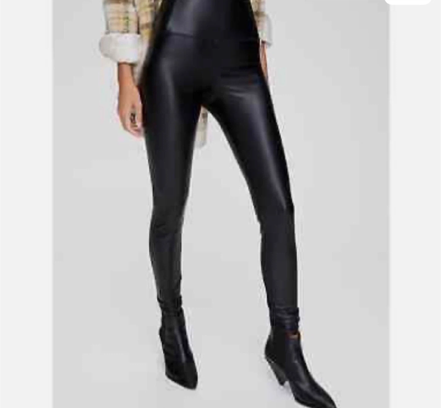 Wilfred Free Black Faux Leather Leggings Size M