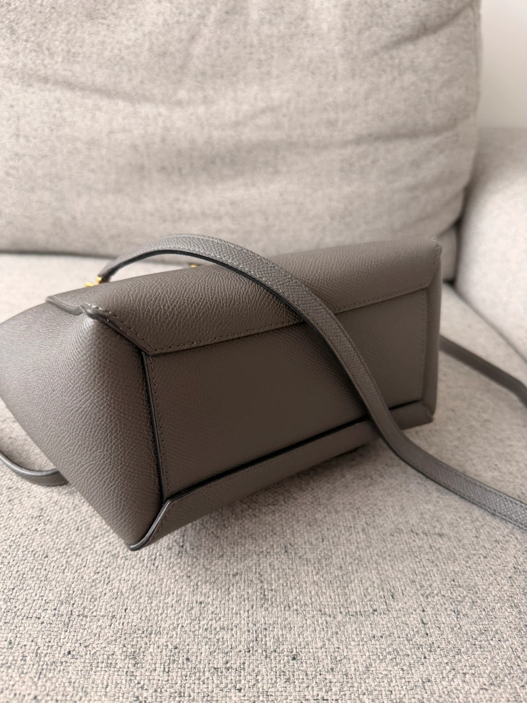 Celine Belt Bag Micro Grey Grained Leather - photo 3