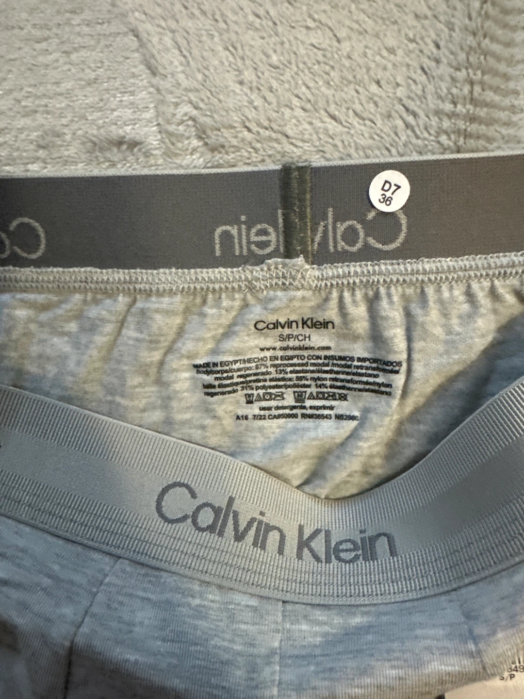 🏆Calvin Klein Grey Boxer Briefs - Size S/🏆P - photo 2