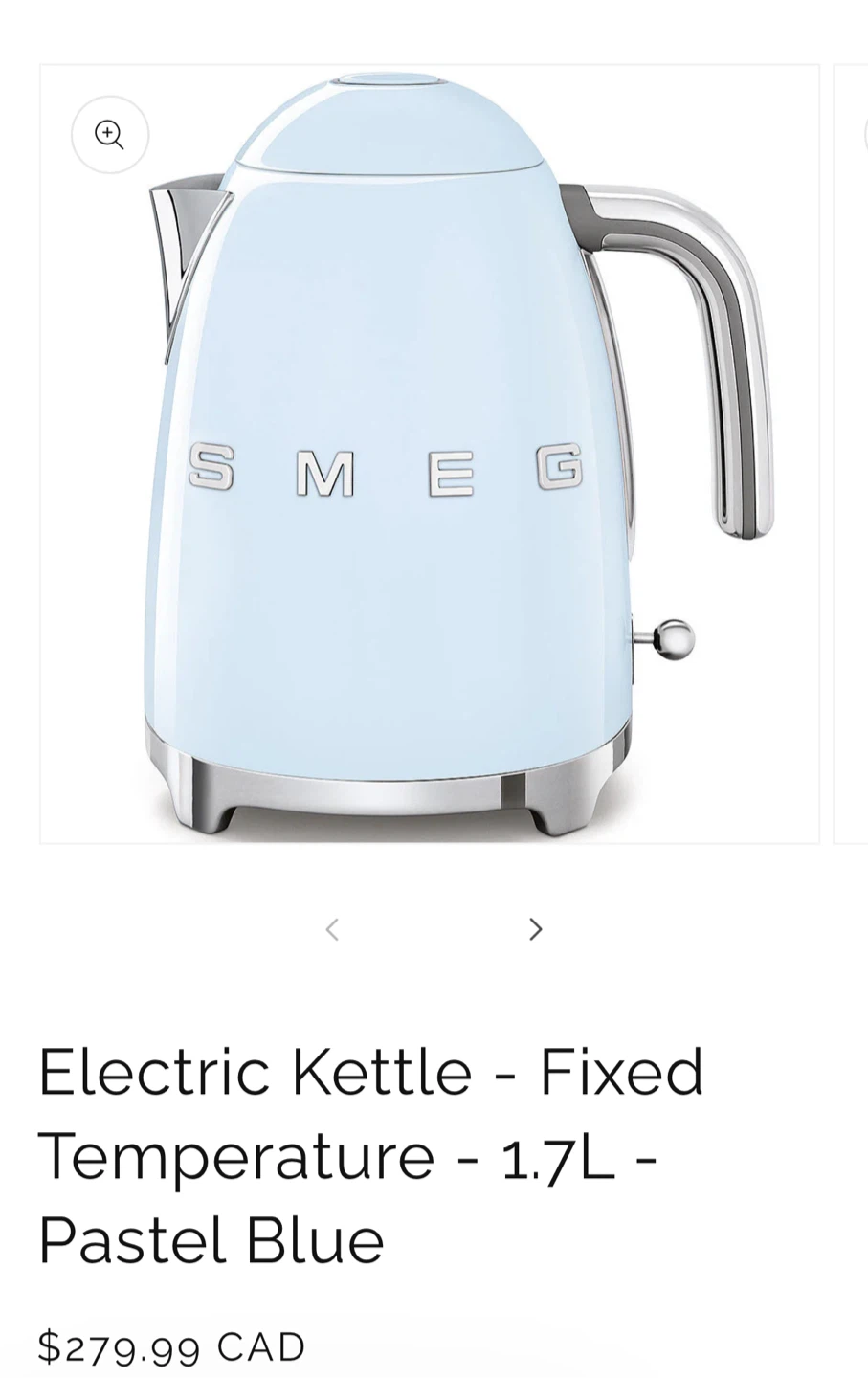 Smeg Electric Kettle - 1.7L - Pastel Blue - photo 4