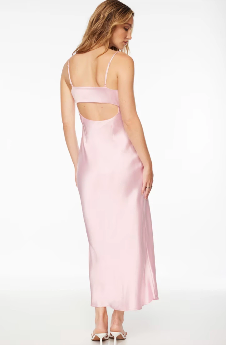 Pink Satin Slip Dress - photo 2
