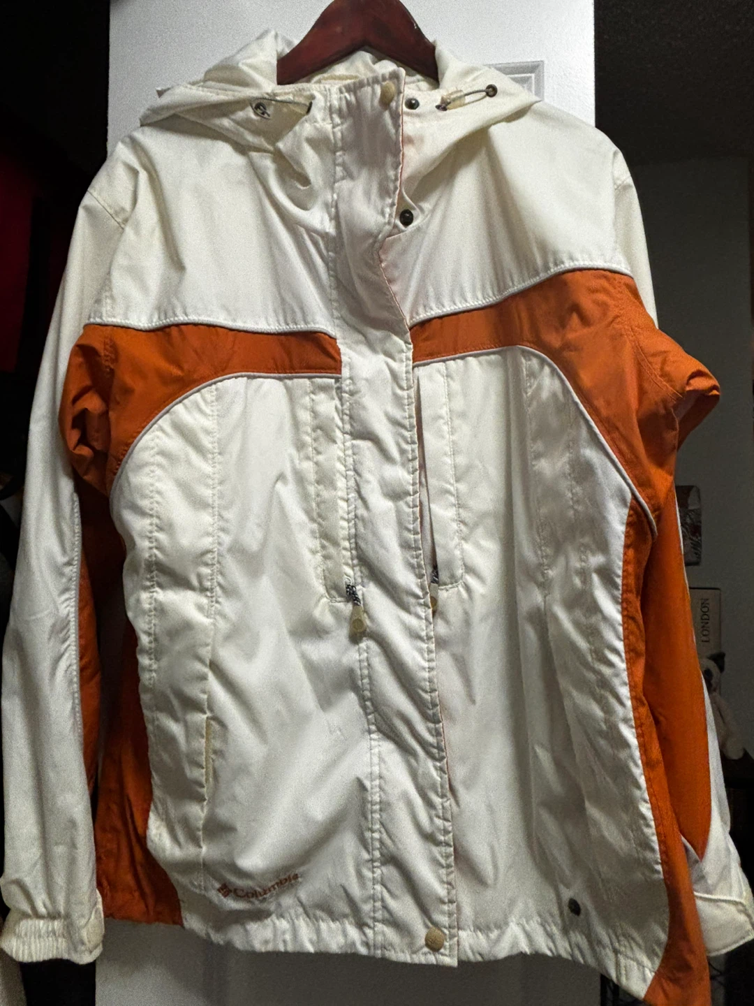 Columbia White & Orange Hooded Jacket - photo 3