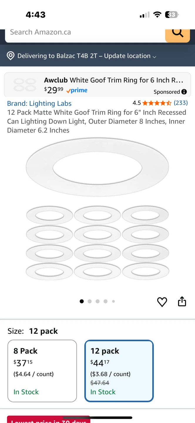 Lite-Line XL Trim Ring for Luna 4 Round 🏆