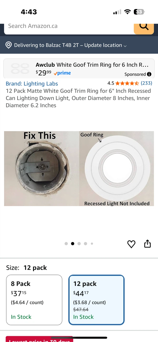 Lite-Line XL Trim Ring for Luna 4 Round 🏆 - photo 2