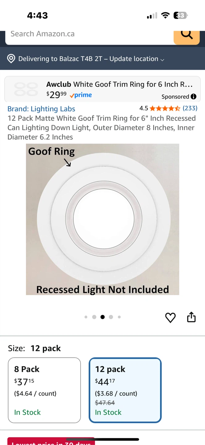 Lite-Line XL Trim Ring for Luna 4 Round 🏆 - photo 3