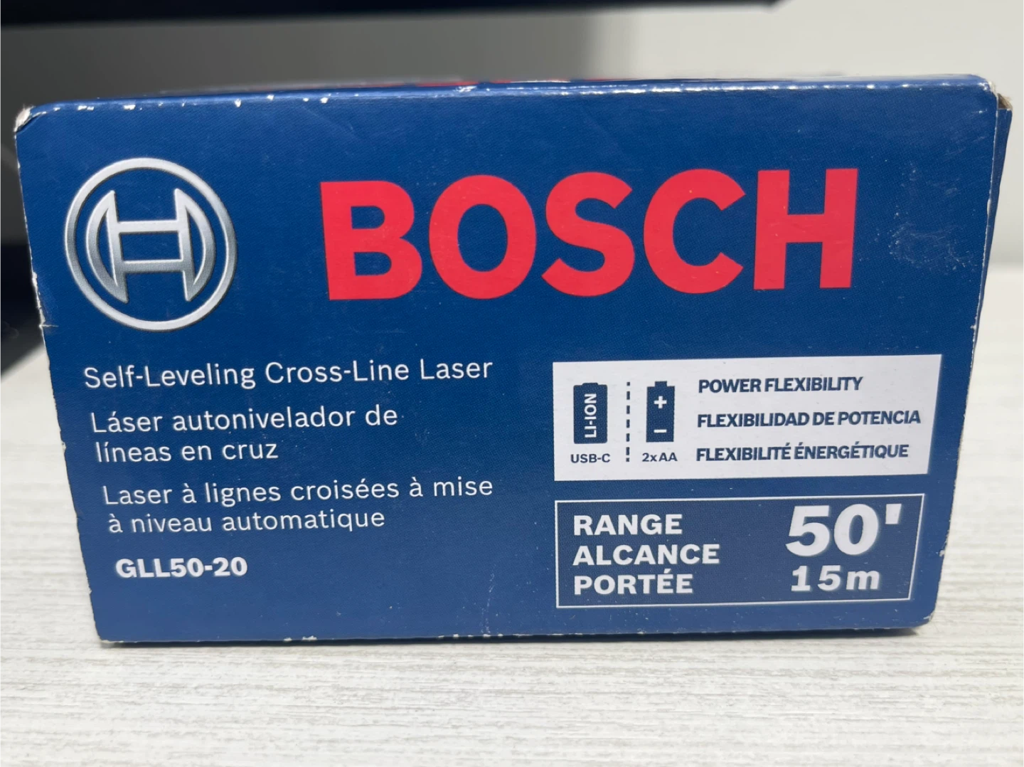 Bosch 50 ft. Self-leveling Cross-Line Red-Beam Laser - photo 2