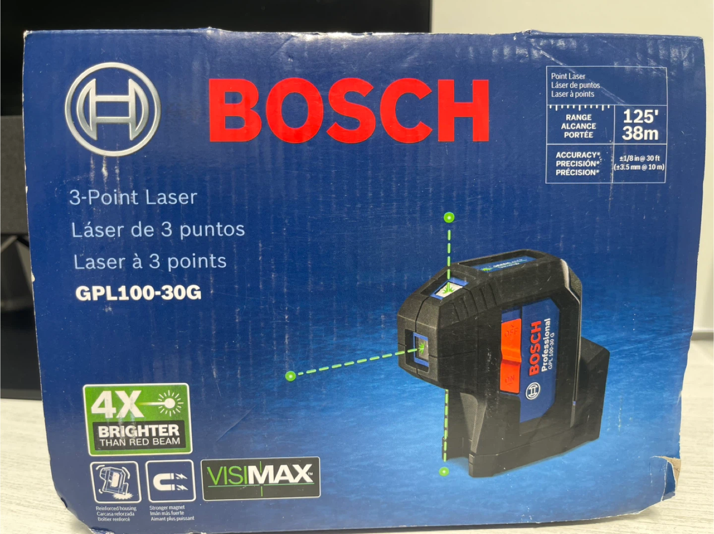 Bosch 125 ft. Green 3-Point Self-Leveling Laser - photo 3
