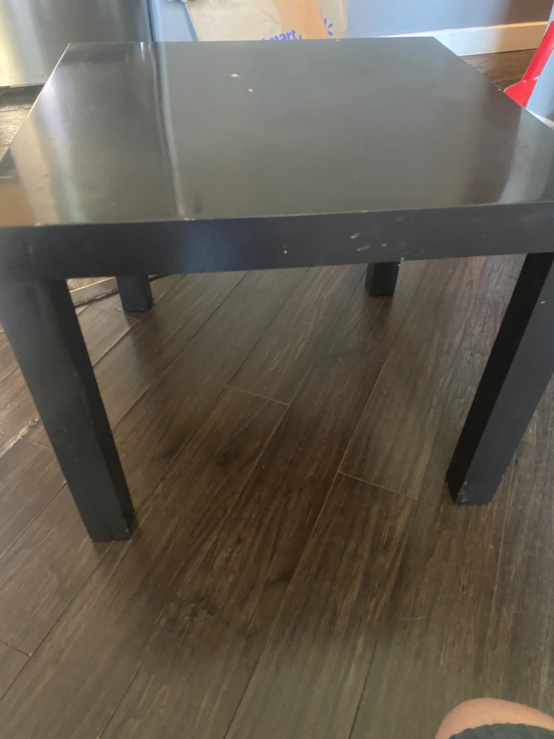 Black Square End Table