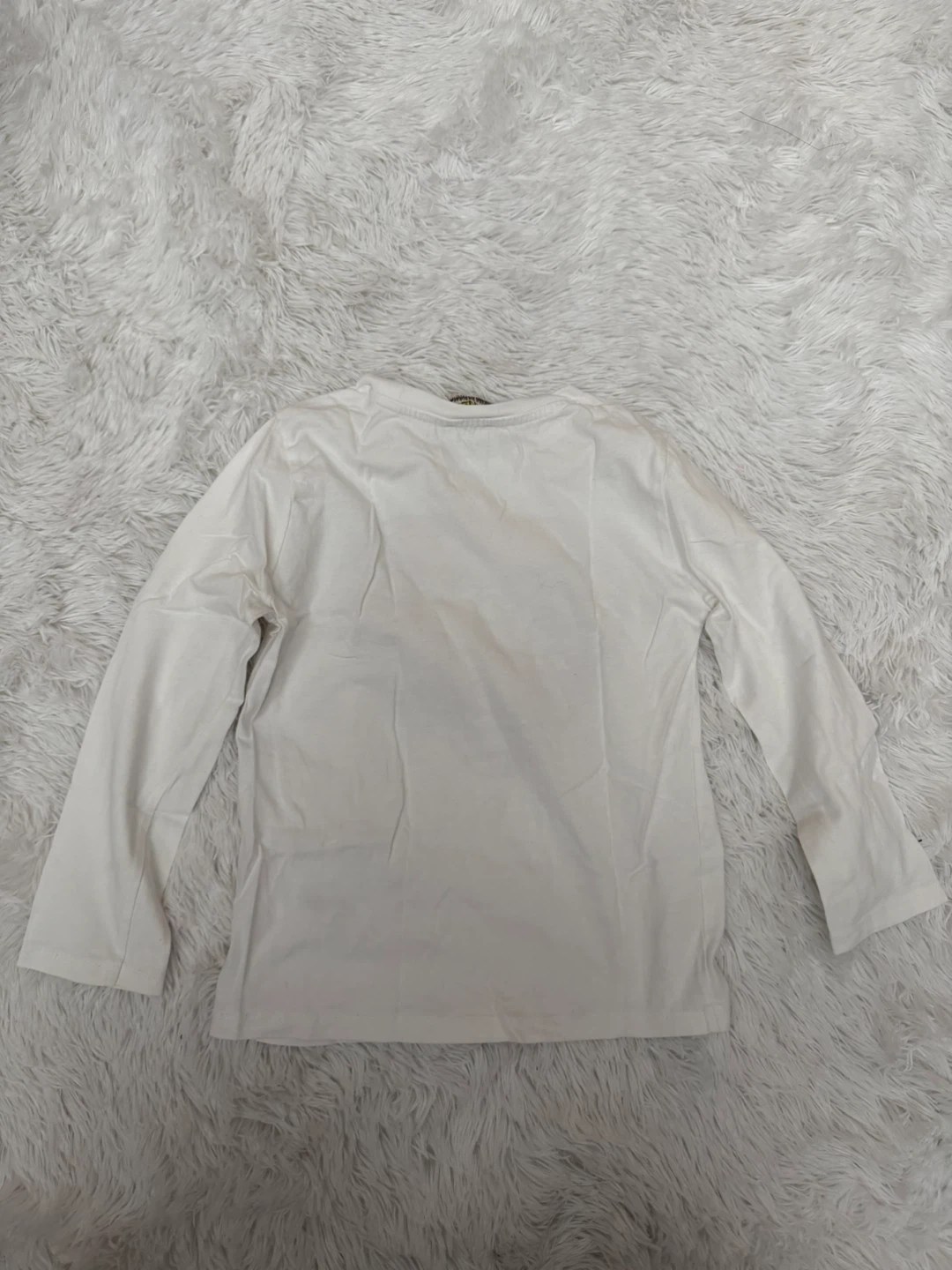 Kenzo Kids White Long Sleeve Elephant Print T-Shirt Size 6A/116 - photo 2