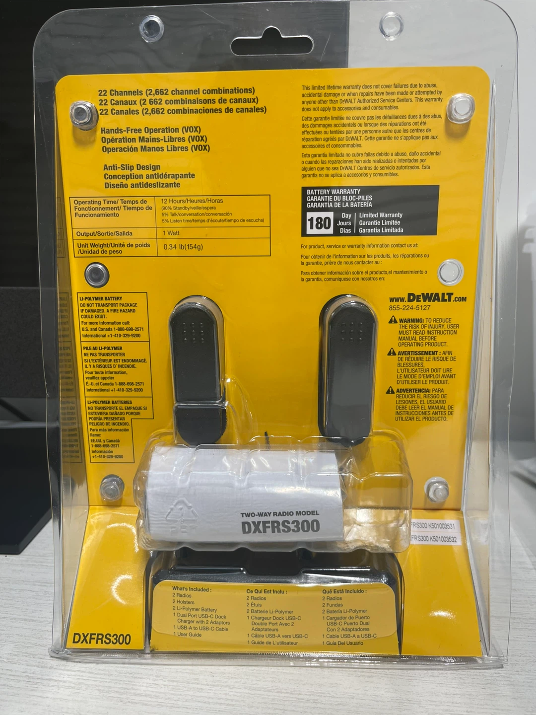 DEWALT 250,000 Sq. ft. FRS/GMRS Two-Way Radio - photo 2