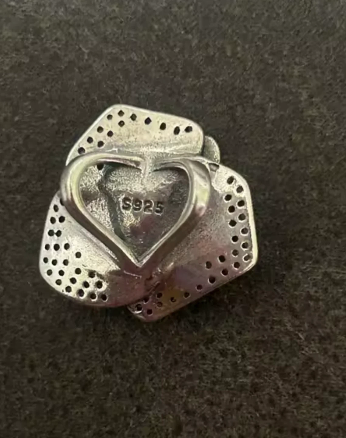 🏆Sterling Silver Rose Charm Bead - photo 2