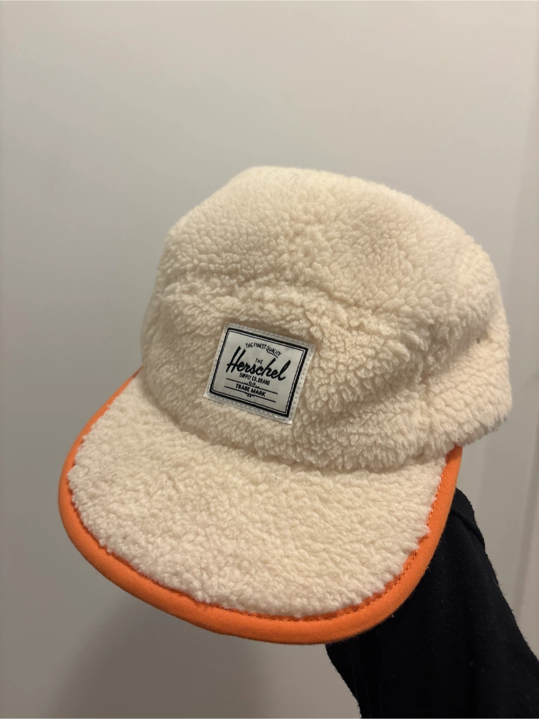 Herschel Sherpa Camp Cap - Cream/Orange