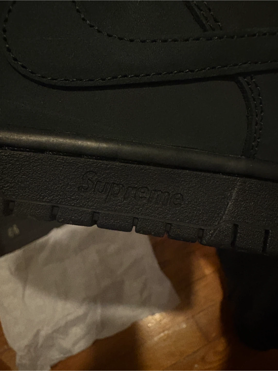 Nike SB Dunk Low Pro Supreme '94 Black Red - photo 2
