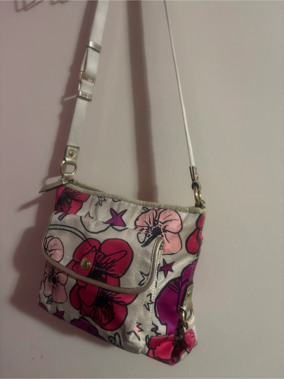 Coach Floral Print Crossbody Bag