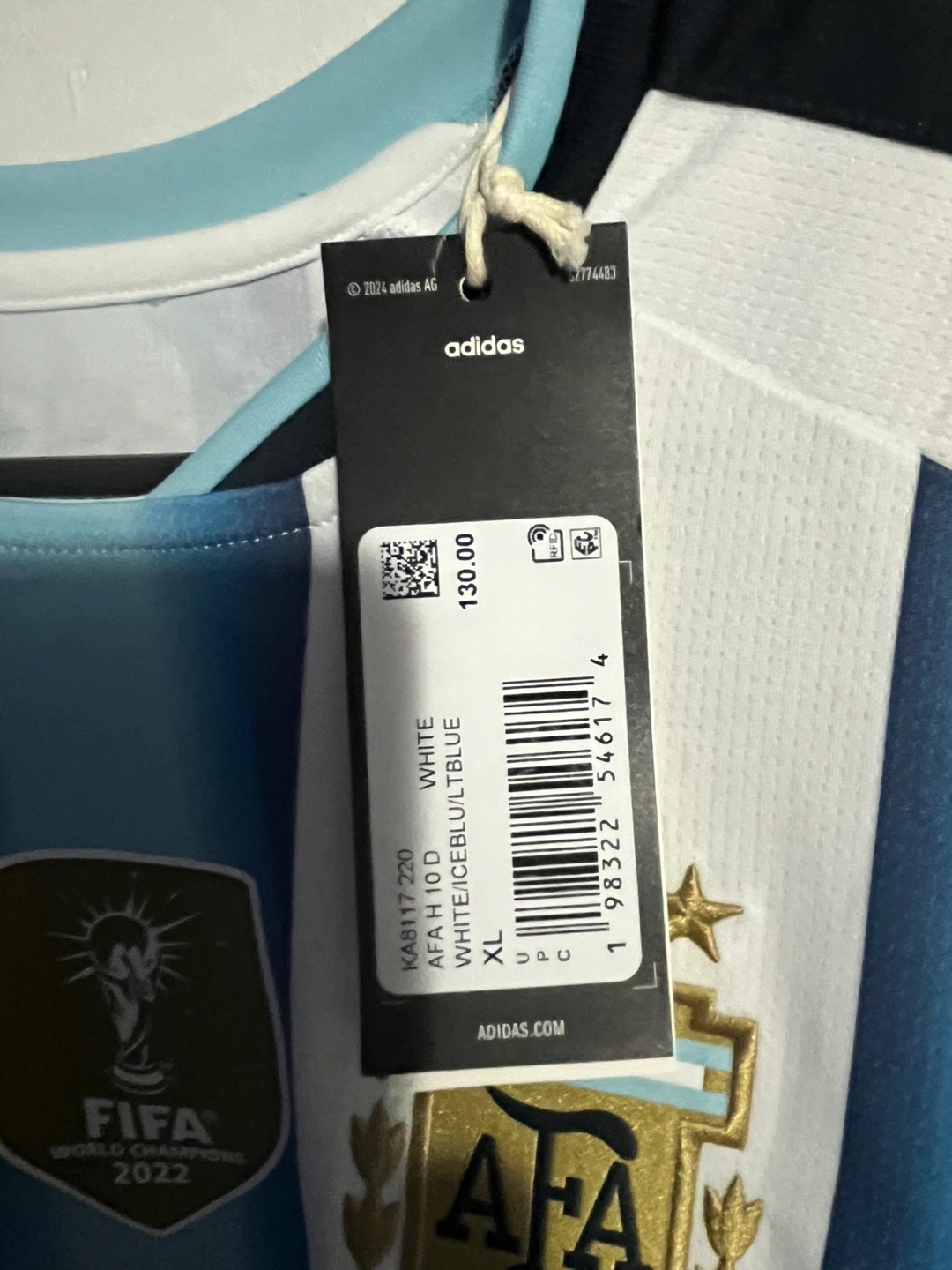 Adidas Argentina Messi 10 Soccer Jersey medium - photo 3
