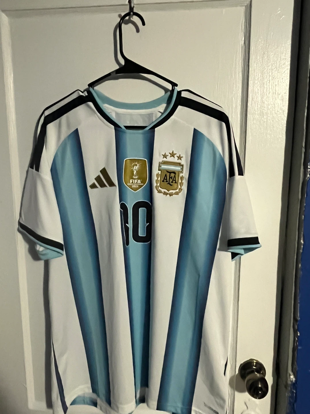 Adidas Argentina Messi 10 Soccer Jersey medium