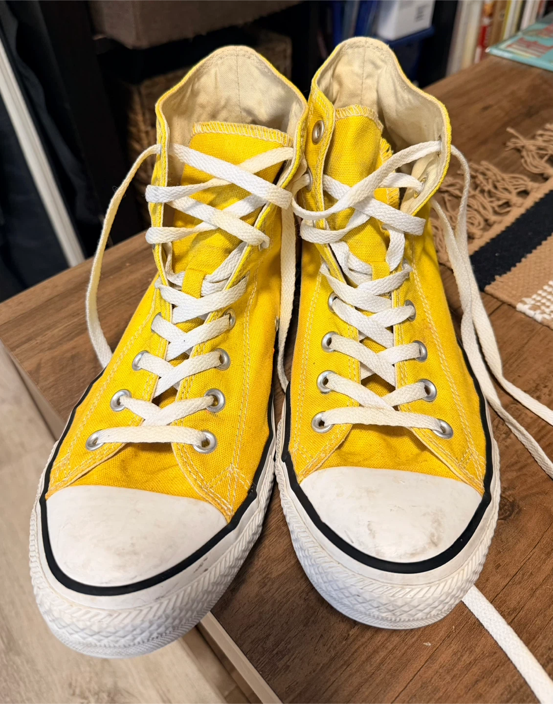 Converse All Star High Top Sneakers - Yellow