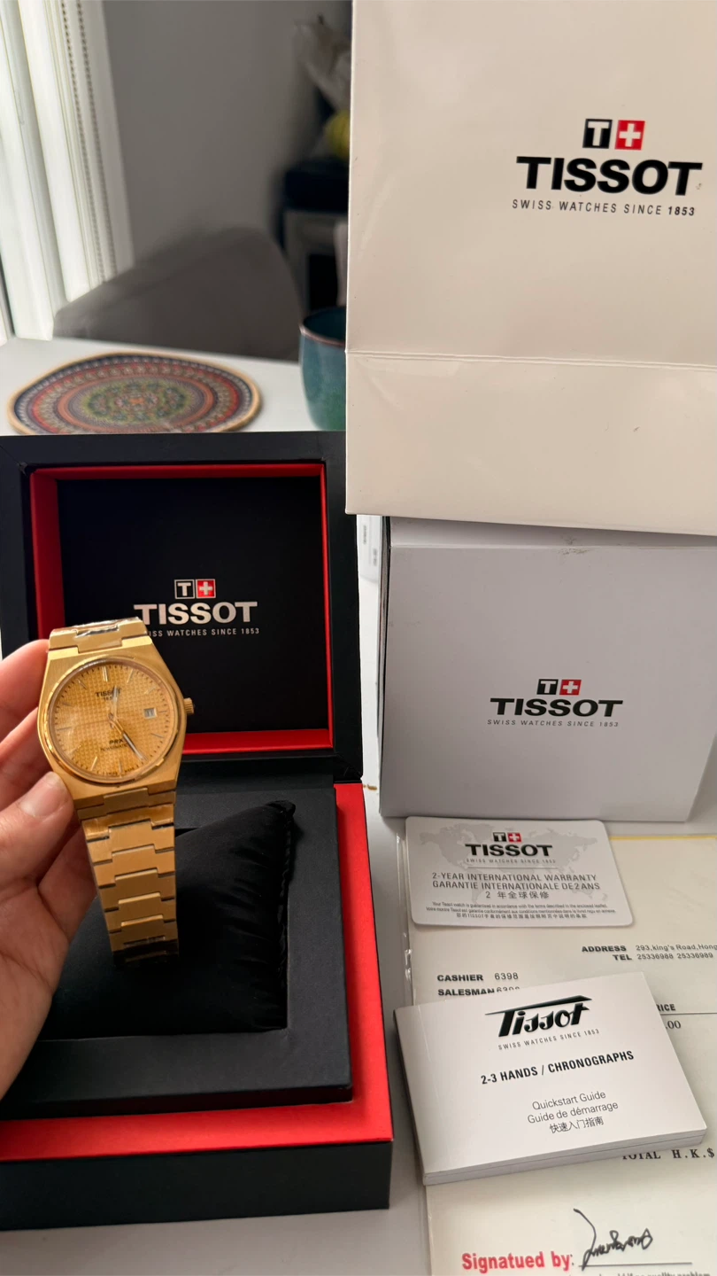 Tissot PRX 40mm Gold Tone Quartz Watch - photo 3