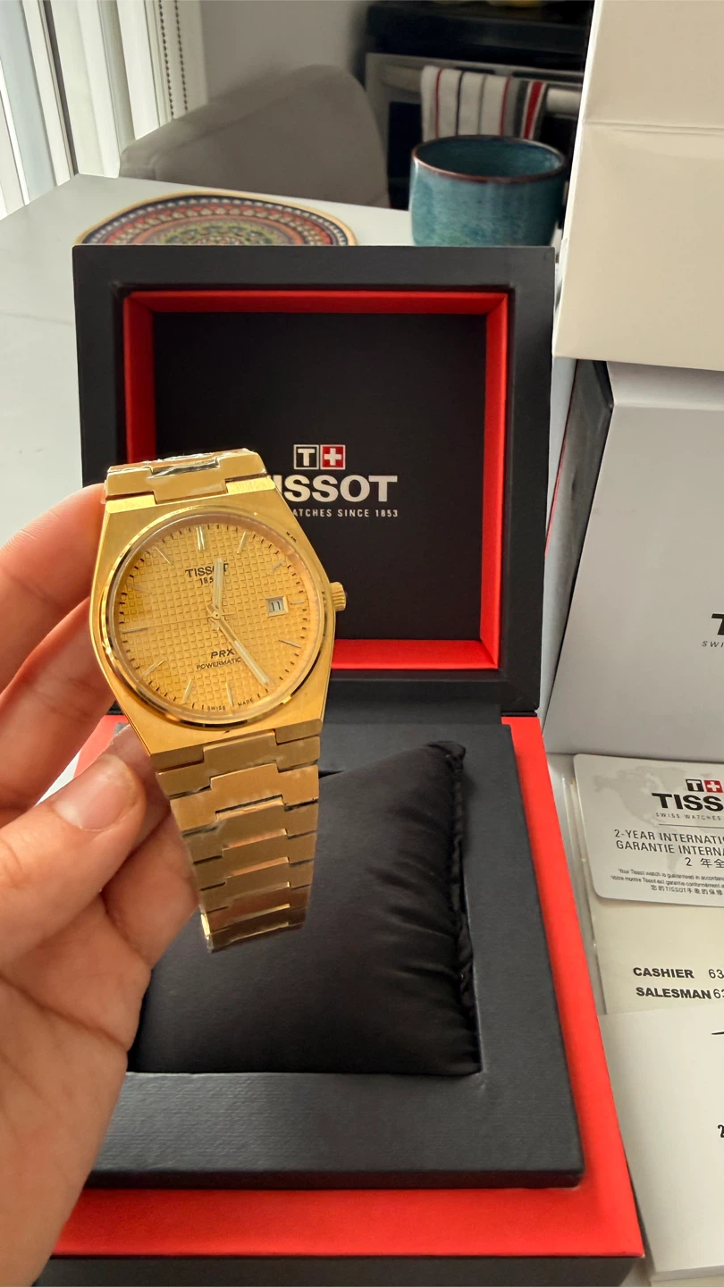 Tissot PRX 40mm Gold Tone Quartz Watch - photo 2