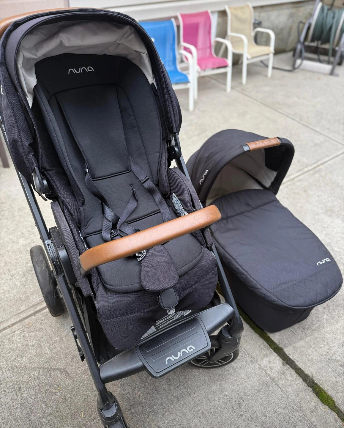 Nuna Stroller with Bassinet Attachment