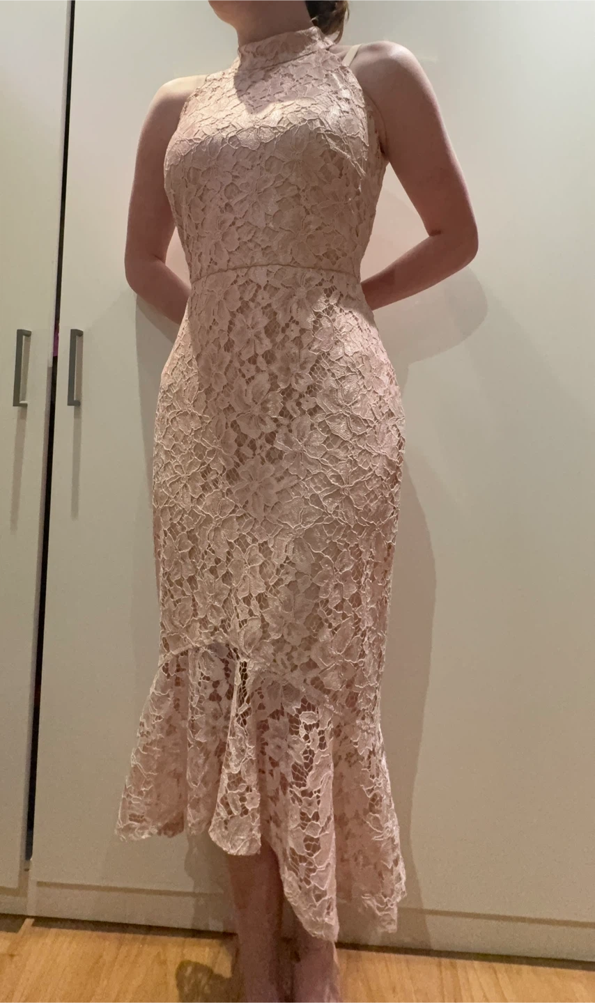 Alexa B. Pink Lace Dress Size 6