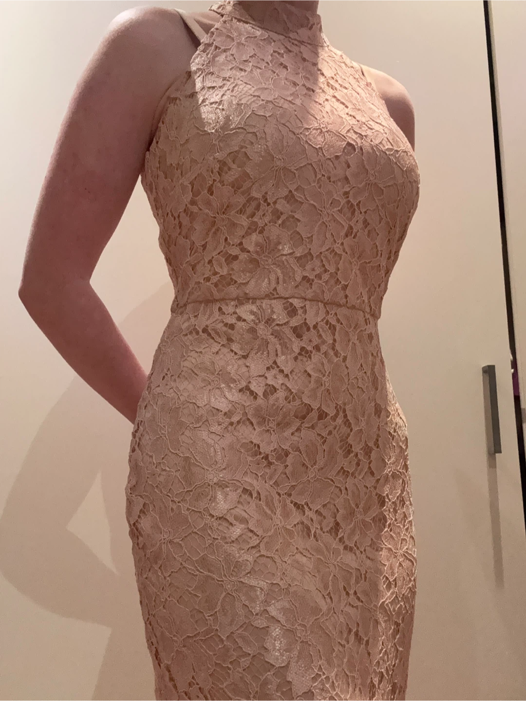 Alexa B. Pink Lace Dress Size 6 - photo 4