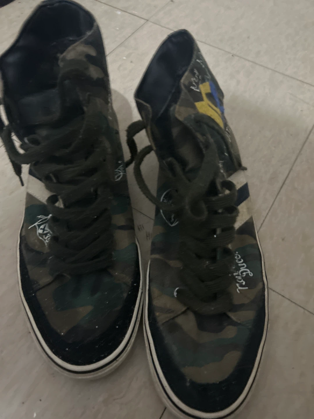 Polo Ralph Lauren Camo High-Top Sneakers pre owned