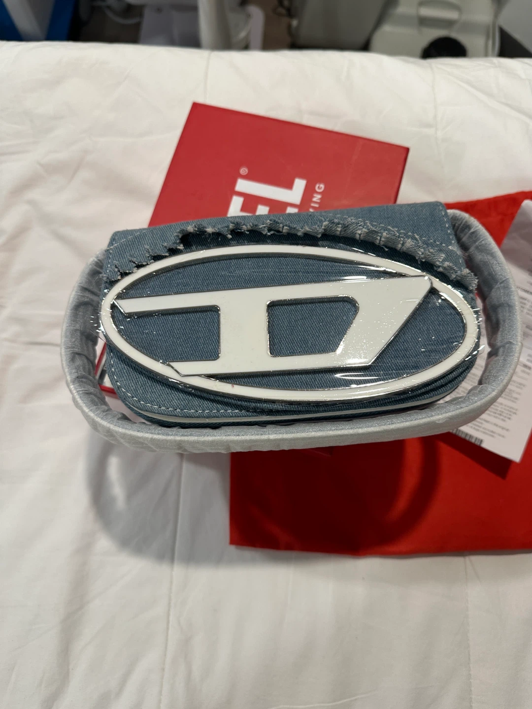 Diesel Denim Shoulder Bag with D Logo - photo 5