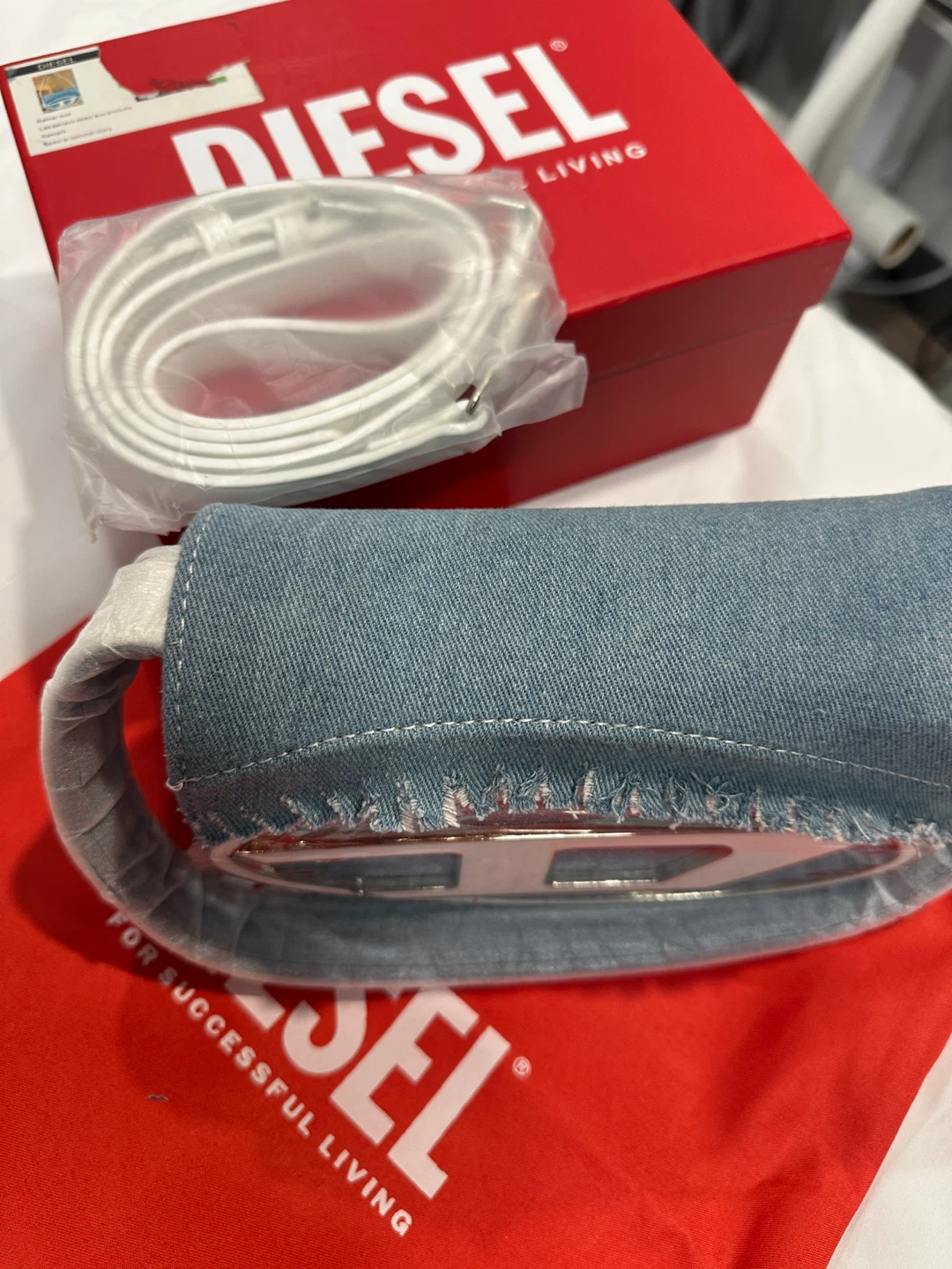 Diesel Denim Shoulder Bag with D Logo - photo 2