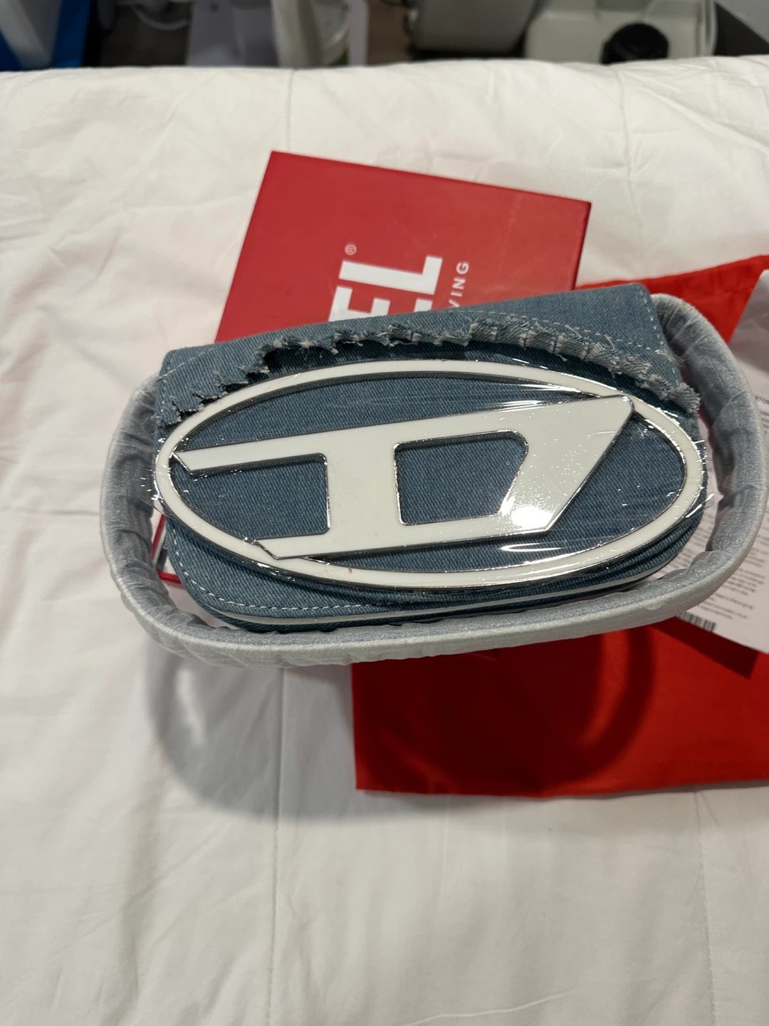 Diesel Denim Shoulder Bag with D Logo - photo 4