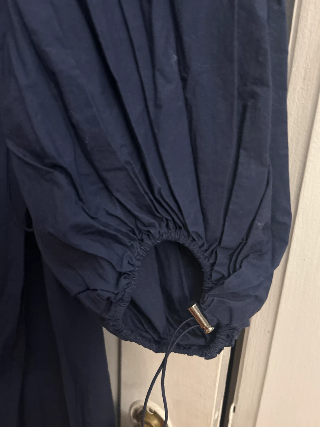 Zara Navy Blue V-Neck Midi Dress - photo 2