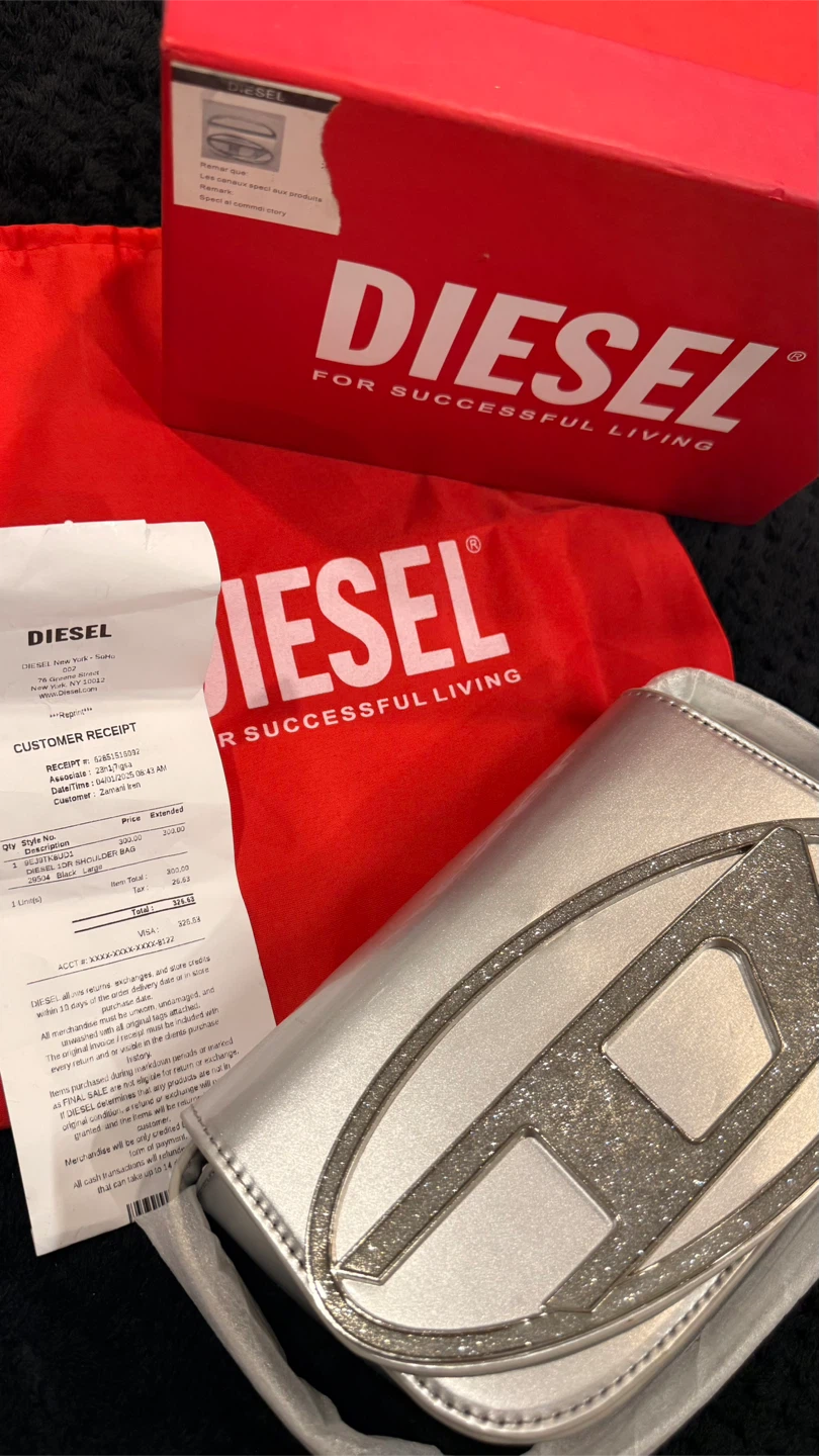 Diesel Silver Shoulder Bag - photo 4