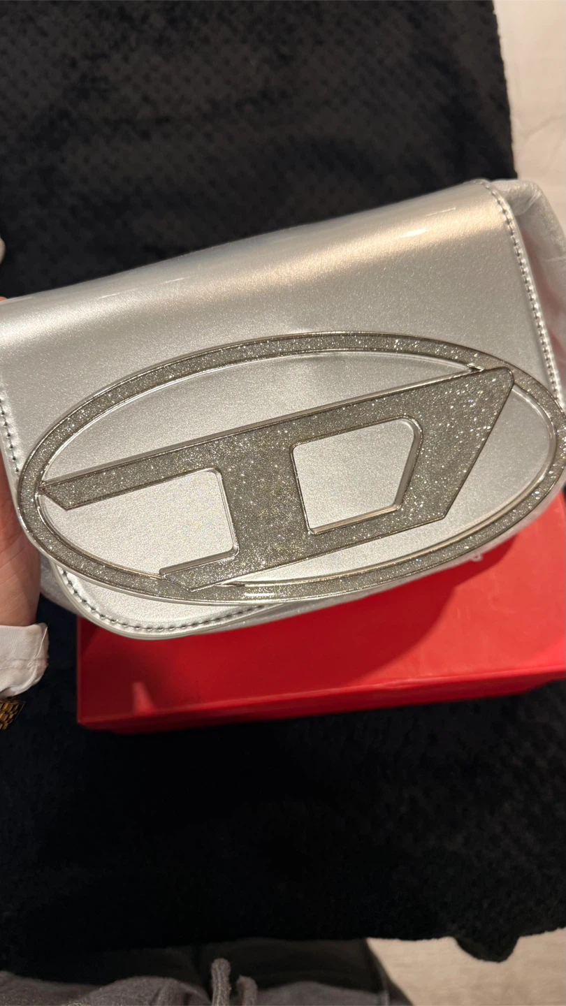Diesel Silver Shoulder Bag