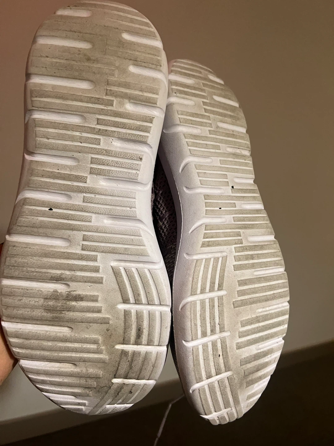 Women's Athletic Shoes - Grey Knit Sneakers - photo 2