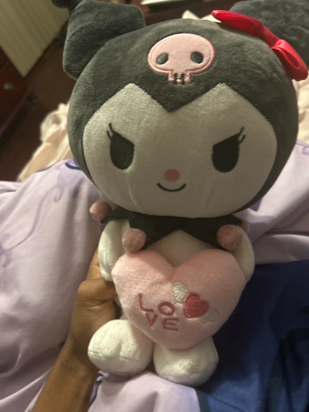 Kuromi Plush with Heart