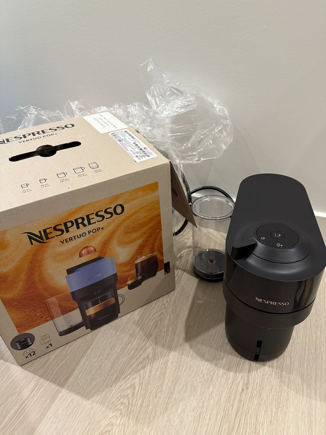 (Brand New) Nespresso Vertuo Pop+ Coffee Maker - Black