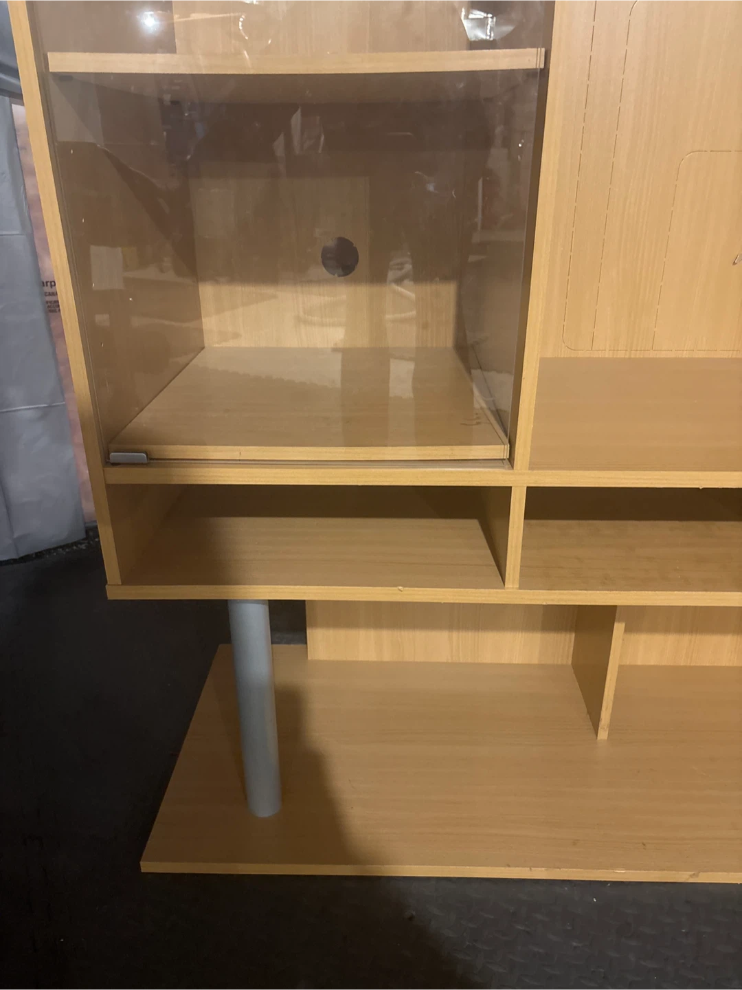 Wooden TV Stand with Shelves - photo 3